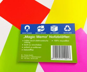 Magic Memo Notizblaetter backcover